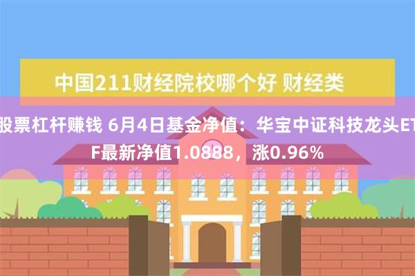 股票杠杆赚钱 6月4日基金净值：华宝中证科技龙头ETF最新净值1.0888，涨0.96%