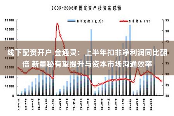 线下配资开户 金通灵：上半年扣非净利润同比翻倍 新董秘有望提升与资本市场沟通效率