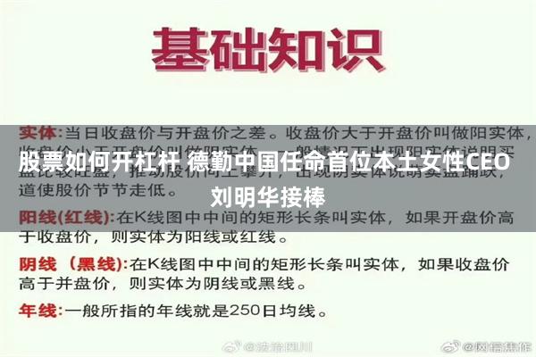 股票如何开杠杆 德勤中国任命首位本土女性CEO 刘明华接棒